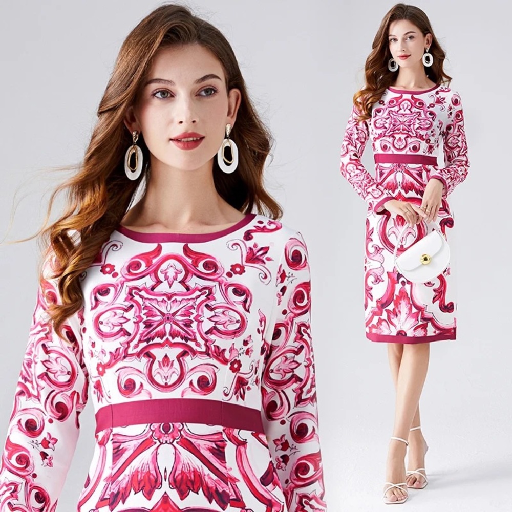Dress Famous Print size S